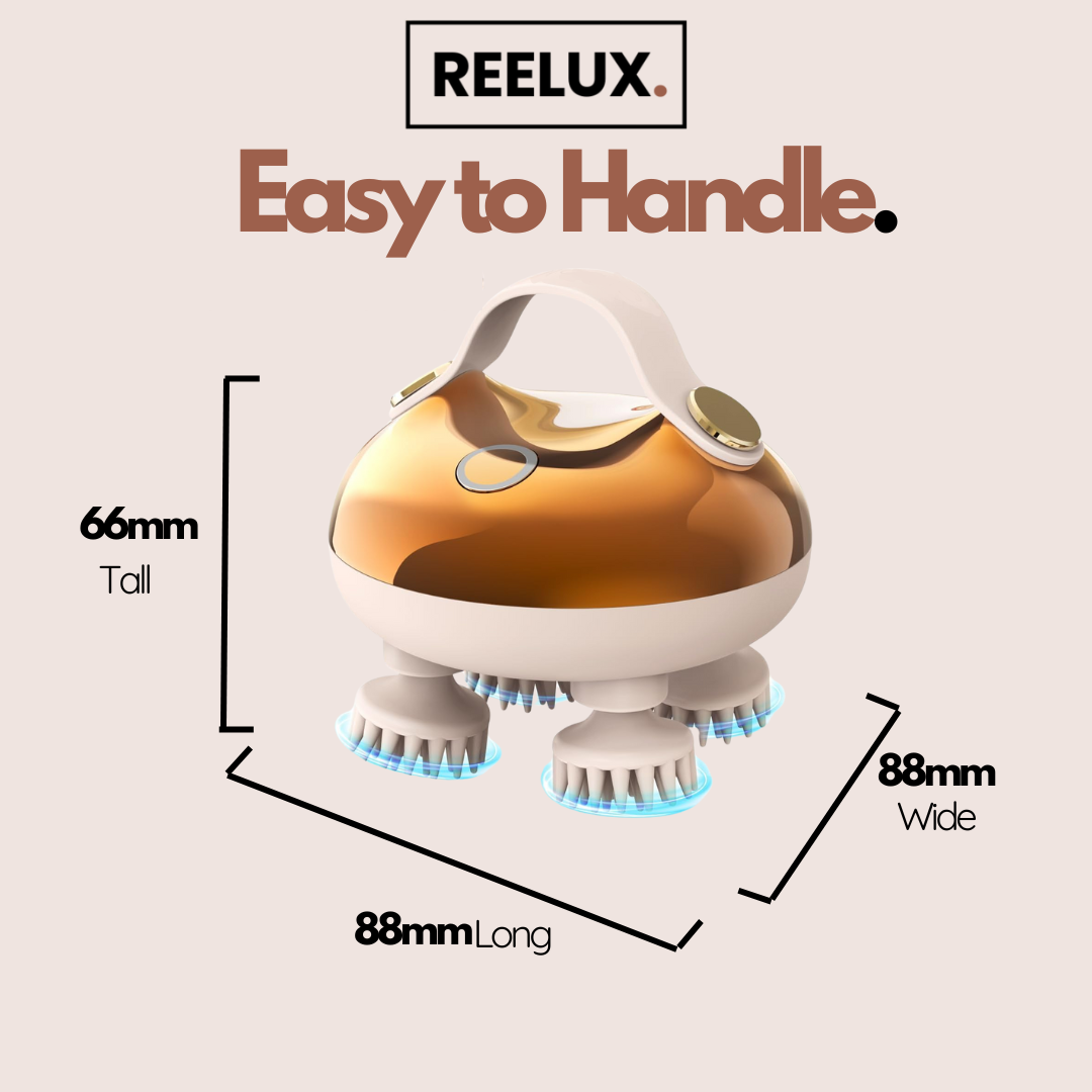 Reelux Handheld Scalp Massager- Portable Electric Scalp Massager